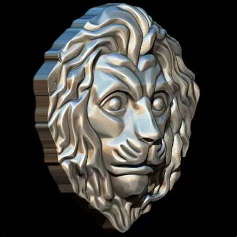 Discover the Majestic Lion Head 3D Model STL & 3DM Files