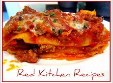 Red Kitchen Recipes: No   Ricotta Lasagna