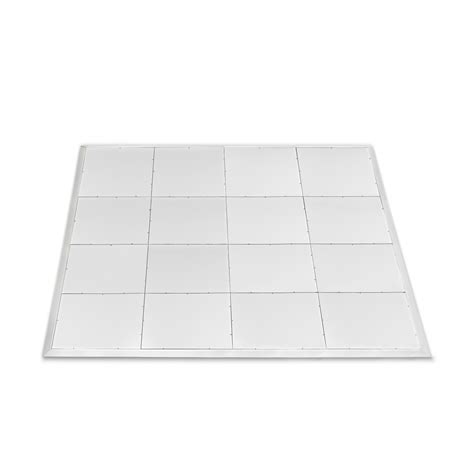 1m x 1m Portable Dance Floor Tile by Gear4music, White Finish at Gear4music
