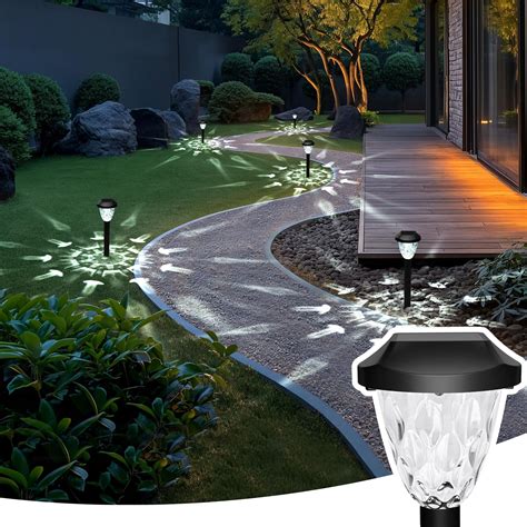 GIGALUMI 8 Pack Solar Lights Outdoor, Solar Pathway Lights with Great ...