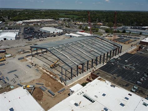 Contractors near completion of initial framework for fieldhouse - The ...