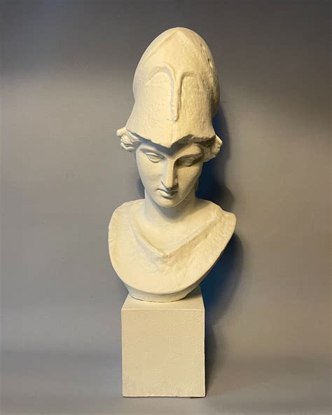 Bust of Athena in plaster called "Pallas de Vel... | Antikeo