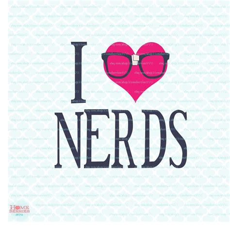Valentine SVG I Heart Nerds SVG Cutting File / Clipart Svg Eps - Etsy India