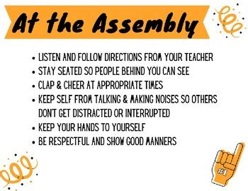 Image result for Examples of School Assembly Behavior