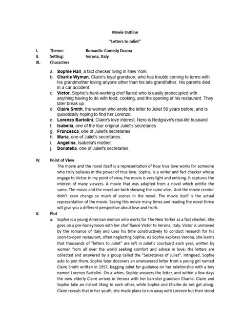 Movie Outline | PDF