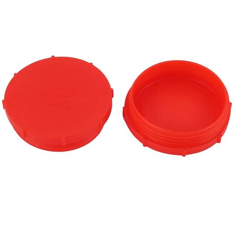 sourcingmap 2pcs M48 x 2.0mm PE External Threaded Tube Insert Cap Screw ...