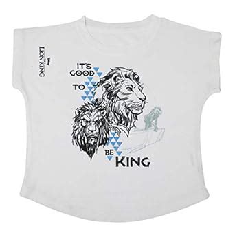 Buy Lion King by Wear Your Mind Girl's Plain Regular fit T-Shirt ...