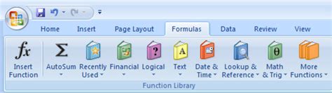 Image result for Excel 2007 Formulas