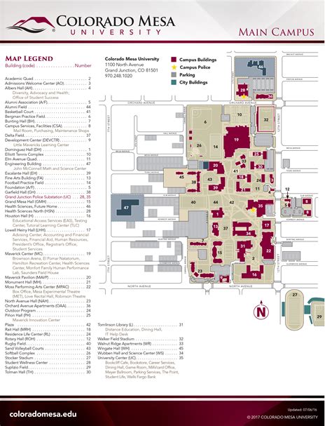 Mesa Community College Campus Map