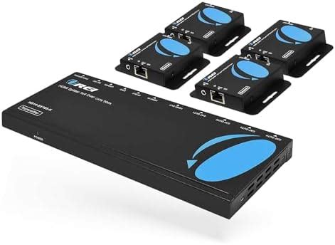 Buy OREI 1x4 HDMI Extender Splitter Multiple Over Single Cable CAT6/7 ...