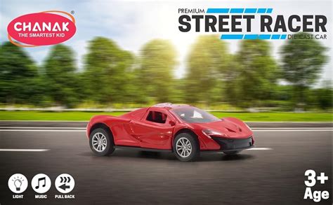 Chanak Premium Metal Die-Cast Sports Racer Car, Metal Car with ...