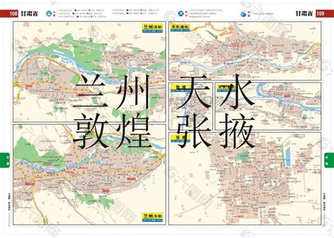 甘肃地图高清版素材免费下载(图片编号:3422388)-六图网