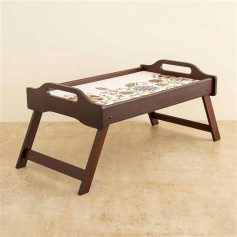Buy Alora-Fiore Printed Wood Breakfast Tray - 56 cm x 35 cm from Home ...