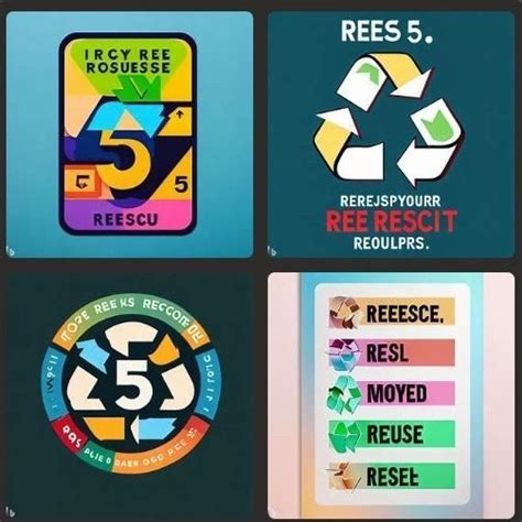 Make a poster to create an awareness about 5R’ (Reduce, Reuse, Recycle ...