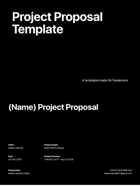Image result for Sample Project Proposal Template PDF