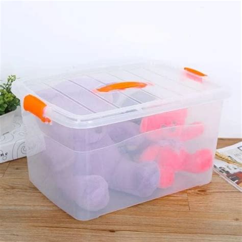 Image result for Plastic Storage Box with Handle