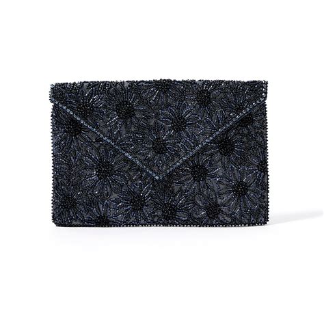 Accessorize London Women's Beaded Blue Tara Clutch Party Bag ...