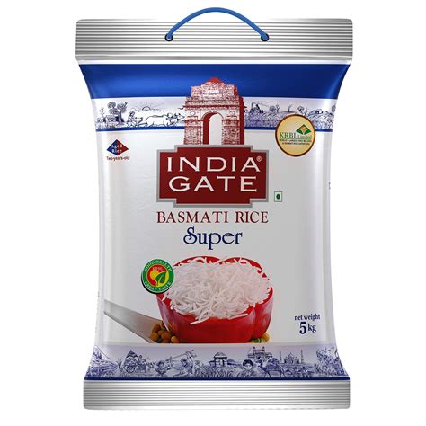 Buy INDIA GATE Super Premium Basmati Rice | Aged Rice with Long Grains ...