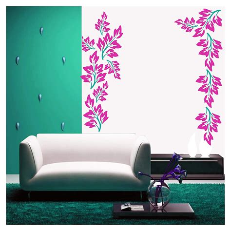 Swirl Design Wall Design Stencil (KHSNT201) – Kayra E Commerce Private ...