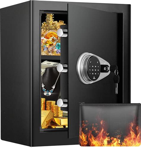 2.5 Cu ft Home Safe Fireproof Waterproof, Fireproof Safe Box with ...