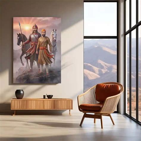 Chhatrapati Shivaji Maharaj & Maharana Pratap Metal Frame | ndian Valo ...