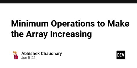 Image result for Increasing Array Queries