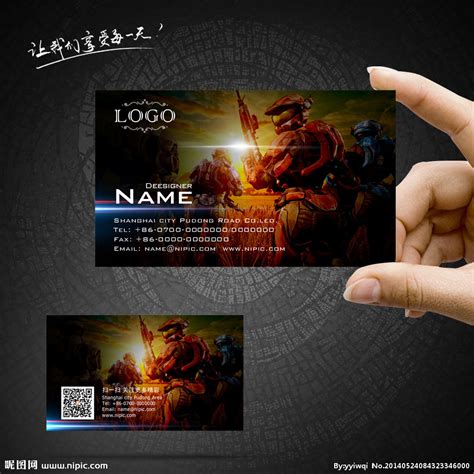 游戏名片设计图__名片卡片_广告设计_设计图库_昵图网nipic.com