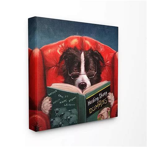 Stupell Home Decor Herding Sheep Dog Canvas Wall Art