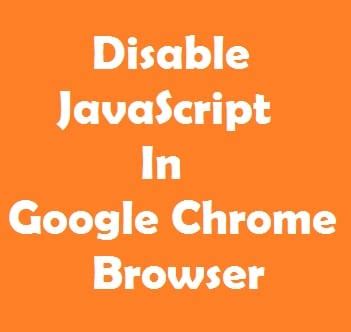 How to Disable JavaScript Chrome 的图像结果