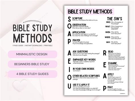 Bible Study Methods, Bible Study Template, How to Study the Bible, SOAP ...