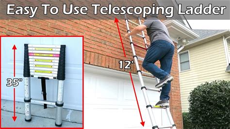 Image result for How to Use a Telescoping Ladder