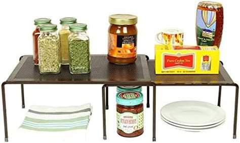 AMAZIO Metal (Iron) Kitchen Dish Rack Storage Shelves -13" X 9 ...