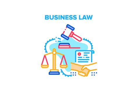 Business Law Vector Concept Color Graphic by pikepicture · Creative Fabrica