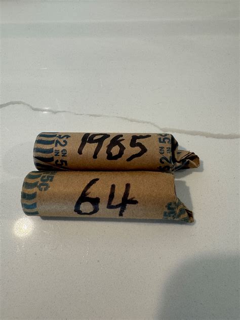 1964 - 1965 rolls of nickels