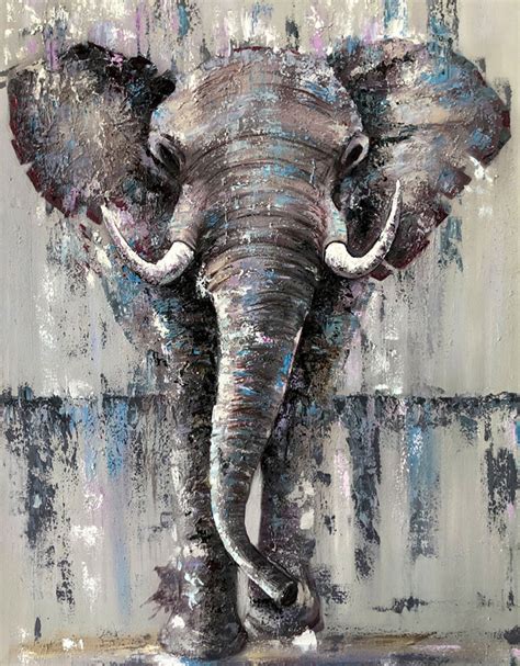 Abstract Paintings Of Elephants