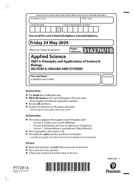 Unit 6 B Applied Science Project Timeline & Checklist for Distinction ...