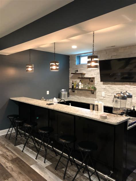 Modern Basement Bar Design Ideas