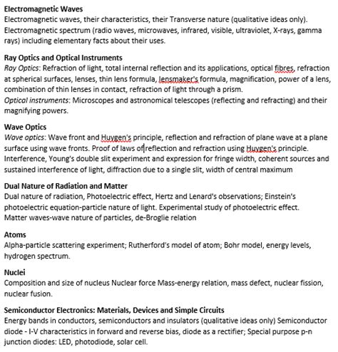 Physics Deleted Syllabus Class 12 的图像结果