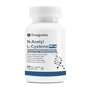 Trexgenics N-ACETYL L-CYSTEINE 600 mg Respiratory Health, Glutathione ...