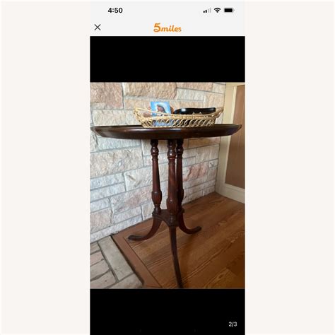 Mersman Pie Crust End Table - AptDeco