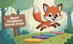 Word Problems: Animal Jumps - Mathematics for Class 5 PDF Download