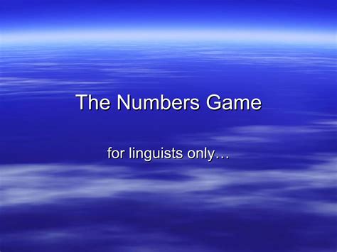 Image result for Numbers Game Normal