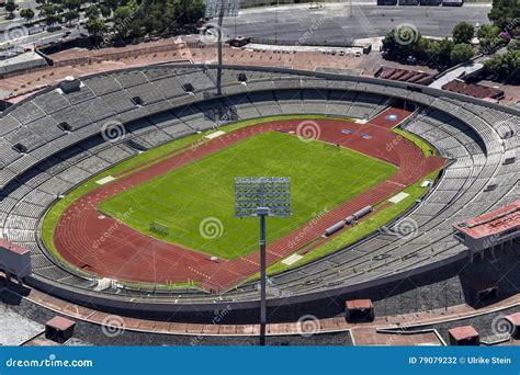 Aerial View of Mexico City University Olympic Stadium Editorial ...