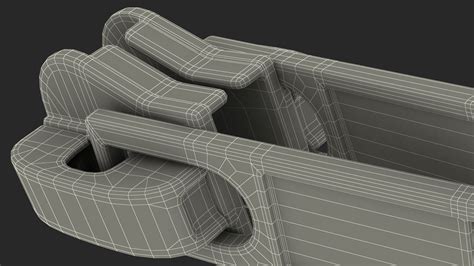 Two Sided Zipper Slider Metal 3D Model $17 - .3ds .blend .c4d .fbx .max ...