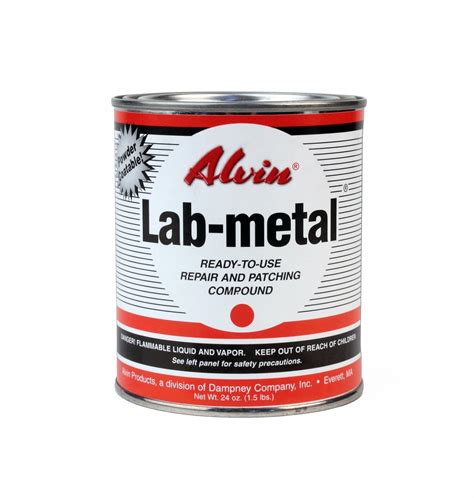 Alvin 24 oz Lab Metal Durable Economical Repair Putty, Dent Filler ...