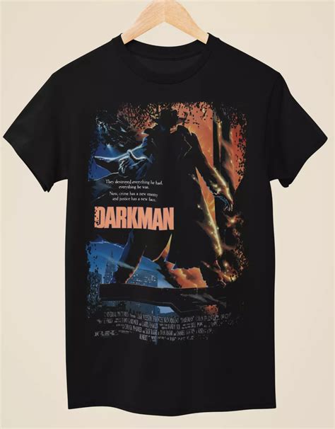 Reprint Rare Darkman - Movie Poster Inspired Unisex Black T-Shirt ...