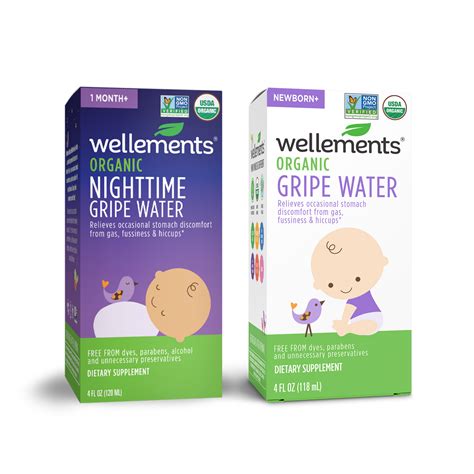 Organic Gripe Water Day & Night Combo Pack - Infant Colic Drops ...