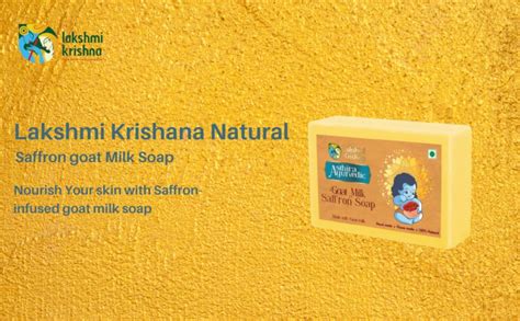 Buy Lakshmi Krishna Natural Saffron Goat Milk Soap -100g |Pure Luxury ...