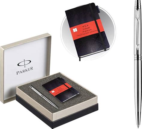 Parker Insignia Classic Twist Shiny CT BP with Parker Notebook - Buy ...