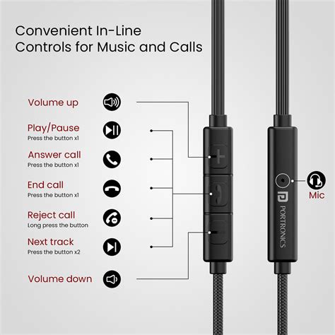 Buy Portronics Conch Tune A Wired Earphones With 10mm Driver